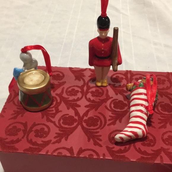 John Grossman for Gund 6 piece ceramic Christmas Ornament set. NEW Very Rare Set - Picture 3 of 15